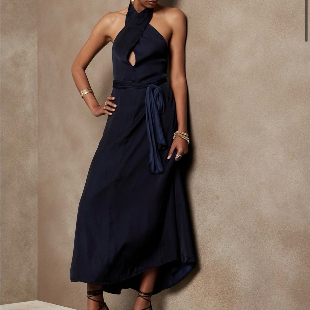 Halter midi dress